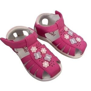 RACHEL Shoes Toddler Flower and Butterfly Sparkle Sandals, Nina Style